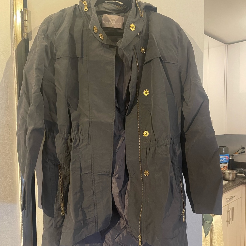 Grey/Blue Raincoat